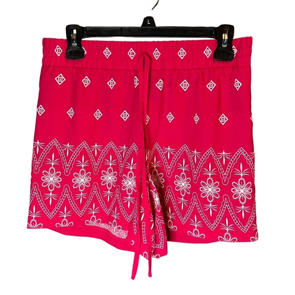 NYCC New York Clothing Co Womens Pink Geometric Medallion Print Shorts Size S